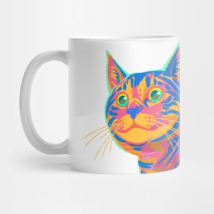 Neon Harbor Seal Cat Mug